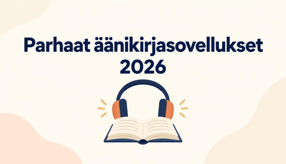 Paras äänikirjasovellus 2026
